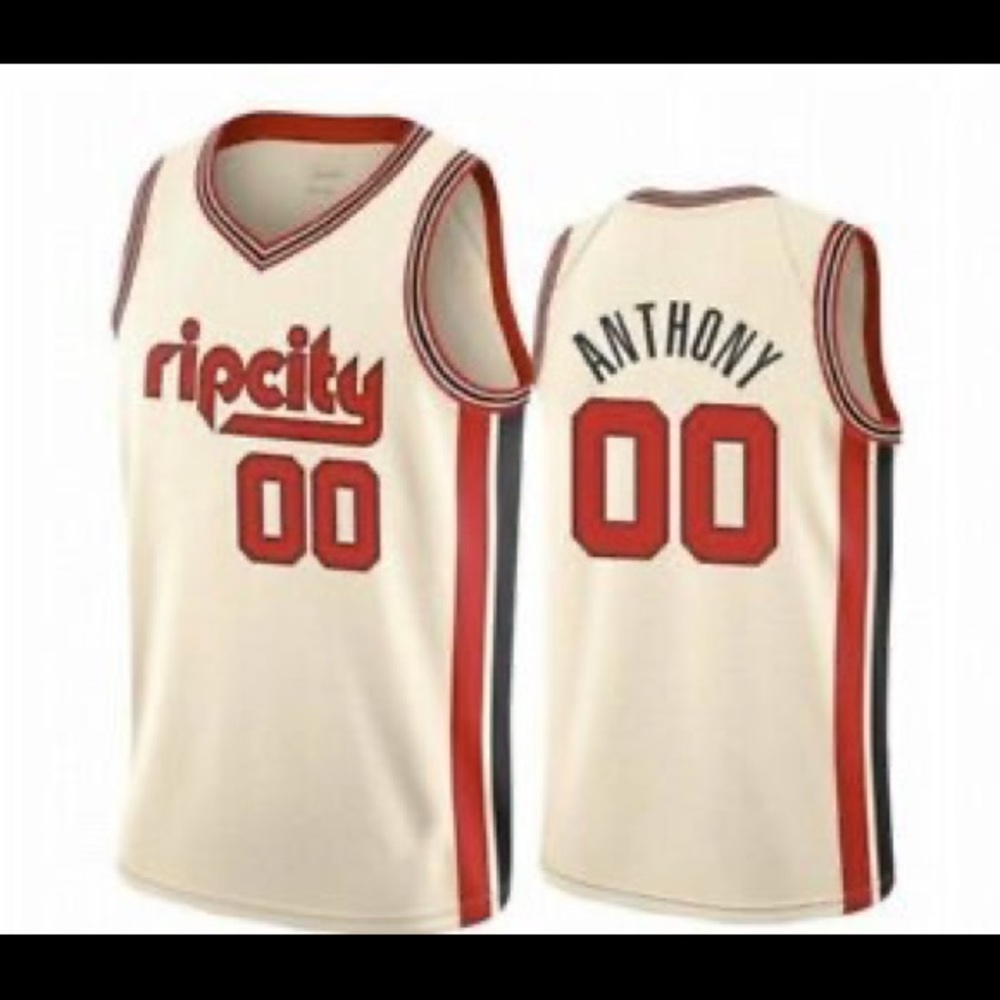 CARMELO ANTHONY PORTLAND TRAILBLAZERS CITY JERSEY